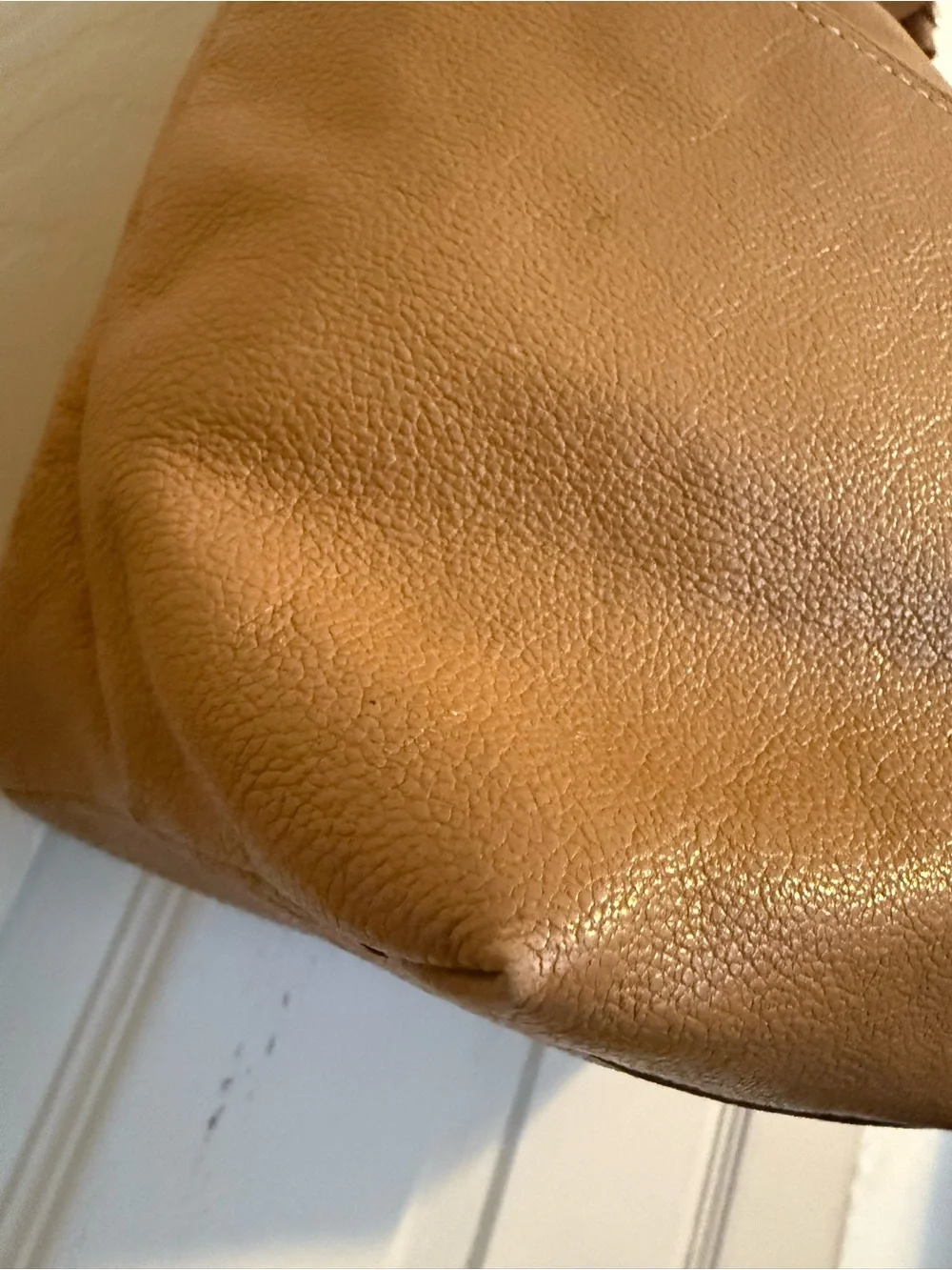 Dooney & Bourke Camel/Tan Leather Shoulder Hobo Bag